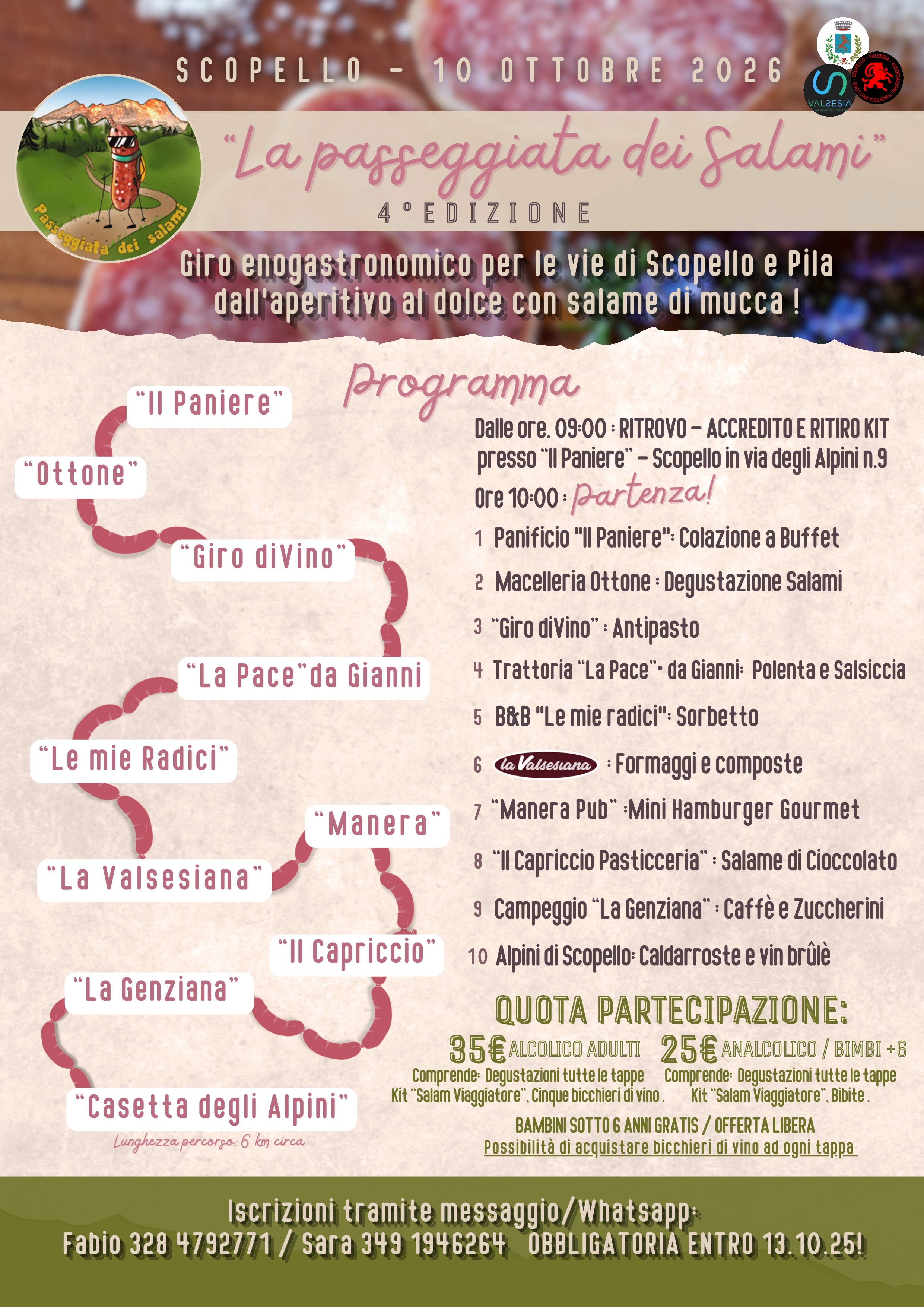 Passeggiata dei salami