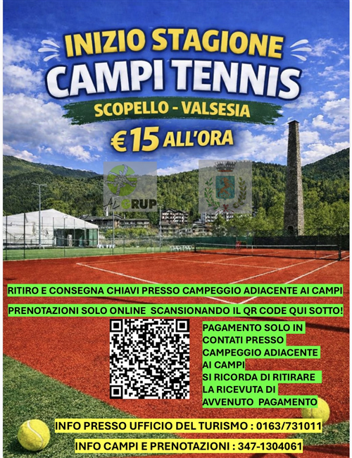 Inizio Stagione campi da Tennis